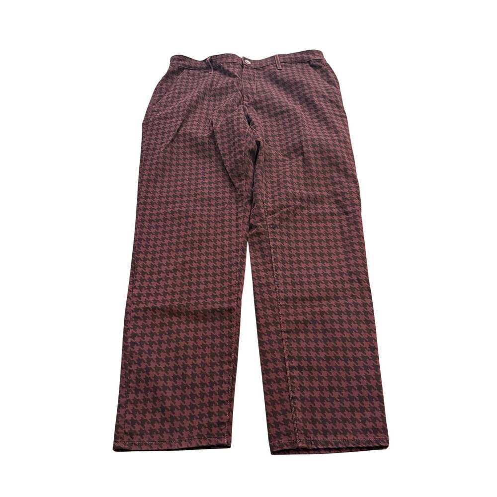 AG Adriano Goldschmied Womens Burgundy Caden Tailored Trousers Pants Size 30R